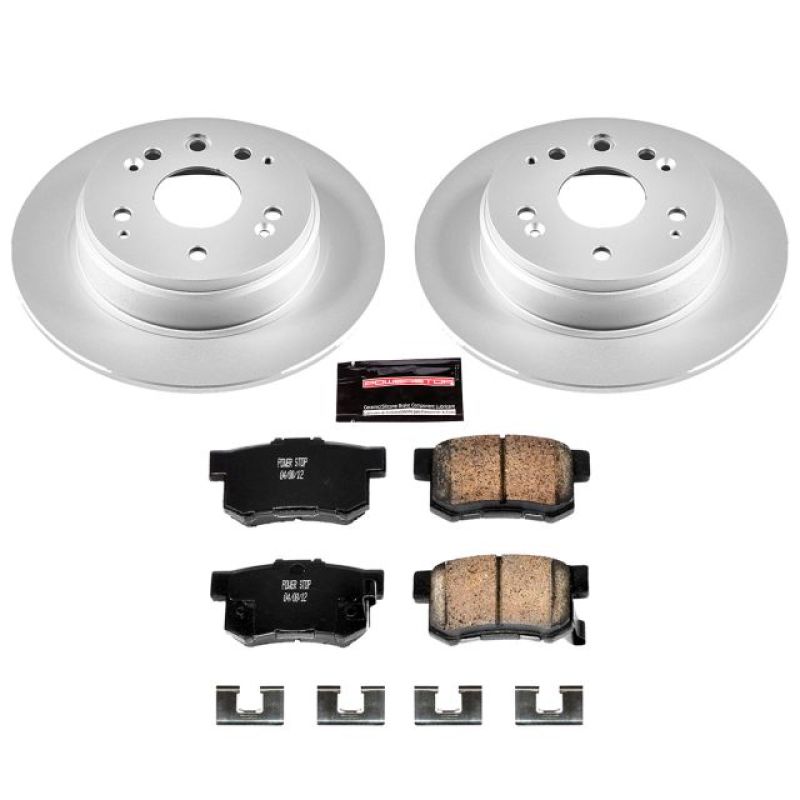 Power Stop 99-03 Acura TL Rear Z17 Evolution Geomet Coated Brake Kit PowerStop