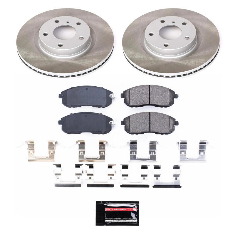 Power Stop 03-05 Nissan 350Z Front Semi-Coated Rotor Kit PowerStop