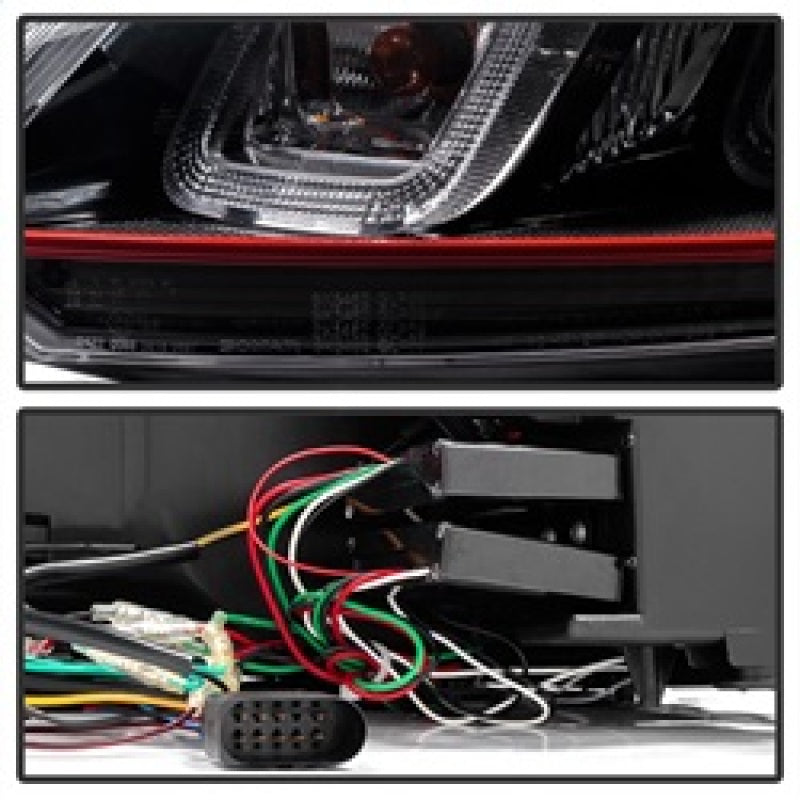 Spyder Volkswagen Golf / GTI 10-13 Version 3 Projector Headlights - Black PRO-YD-VG10V3R-DRL-BK SPYDER