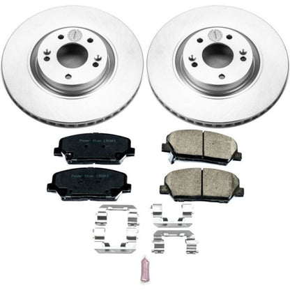 Power Stop 11-15 Kia Optima Front Z17 Evolution Geomet Coated Brake Kit PowerStop