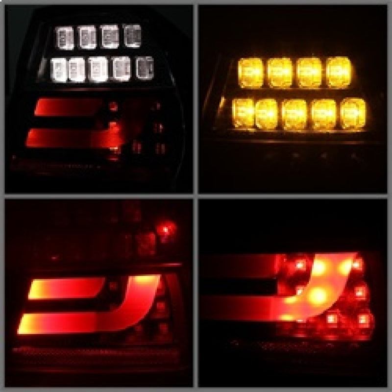 Spyder BMW E90 3-Series 06-08 4Dr LED Indicator LED Tail Lights Blk ALT-YD-BE9006-LBLED-G2-BK SPYDER