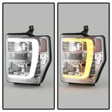 Load image into Gallery viewer, Spyder Ford F-250/350/450 08-10 V2 High-Power LED Headlights-Switch Back-Chrome PRO-YD-FS08PL-SBLB-C