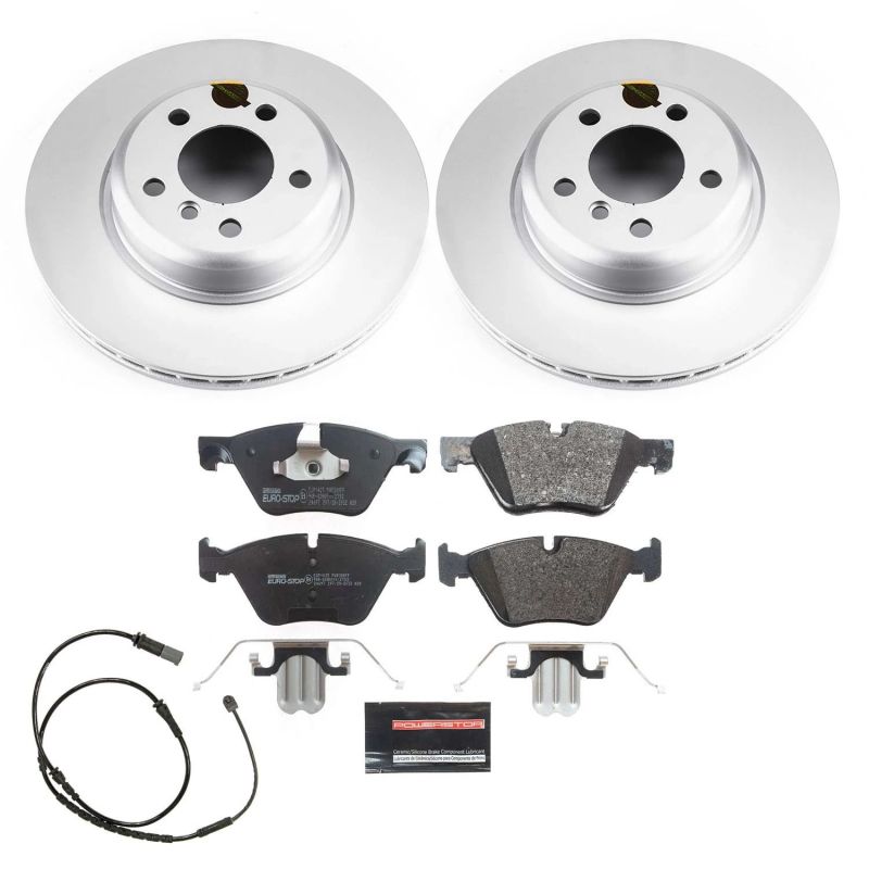 Power Stop 11-16 BMW 528i Front Euro-Stop Brake Kit PowerStop