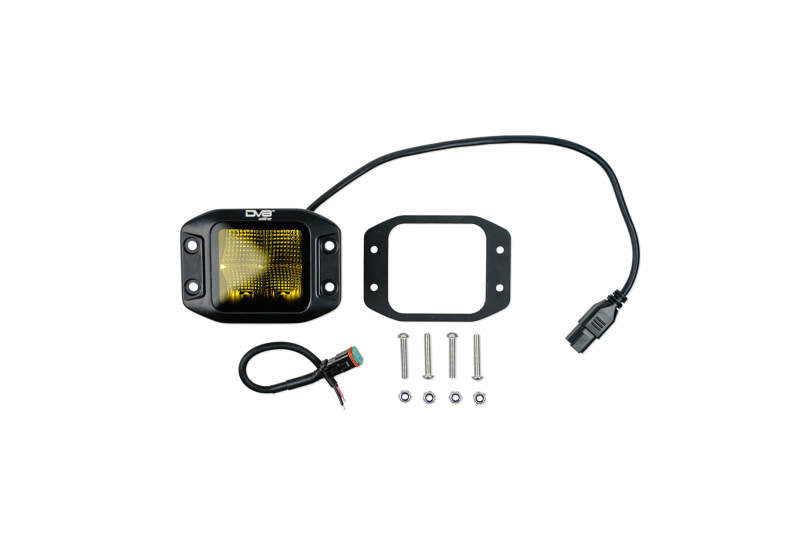 DV8 3-Inch Elite Series LED Amber Flush Mount Pod Light  BE3FMW40W