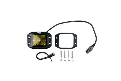 DV8 3-Inch Elite Series LED Amber Flush Mount Pod Light  BE3FMW40W