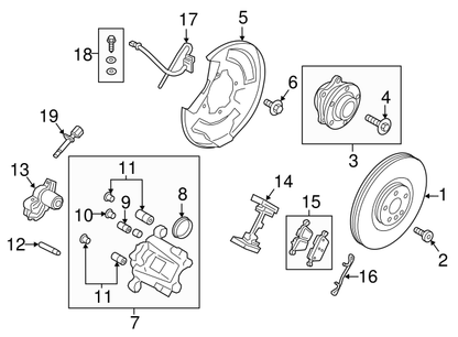 GENUINE OEM VOLVO Factory New Brake Pad Kit (32287447) X1