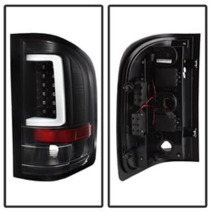 Spyder 07-13 Silverado (Will Not Work w/2010 921 Bulb) V3 LED Tail Lghts Blk ALT-YD-CS07V3-LBLED-BK SPYDER