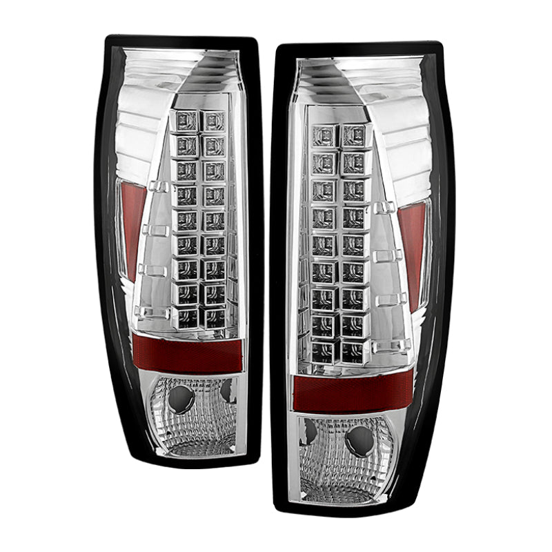 Spyder Chevy Avalanche 02-06 LED Tail Lights Chrome ALT-YD-CAV02-LED-C SPYDER
