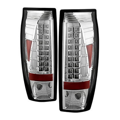 Spyder Chevy Avalanche 02-06 LED Tail Lights Chrome ALT-YD-CAV02-LED-C SPYDER