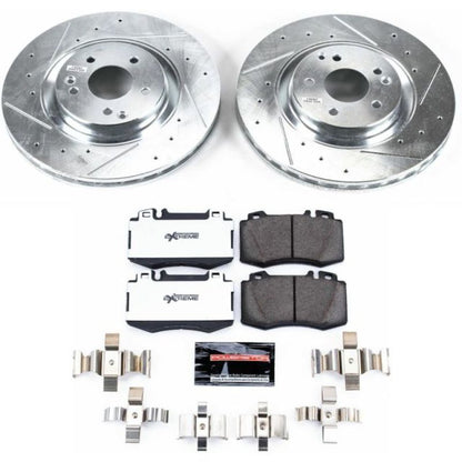 Power Stop 2004 Mercedes-Benz C230 Front Z26 Street Warrior Brake Kit PowerStop