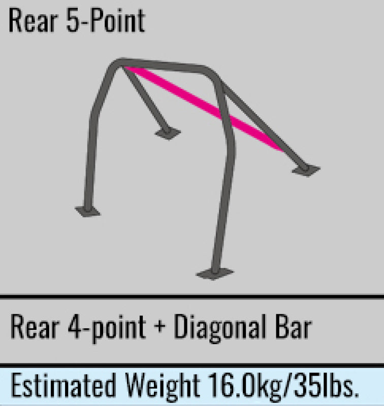 Cusco SFTY21 Roll Cage 2-Pssgr 5-Point Nissan GT-R (R33) (S/O / No Cancel)