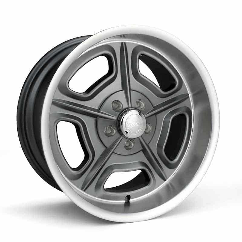 Race Star 92 Drag Star Bracket Racer Cap Short Plastic w/Medallion & Screws - Plated - Metallic Gray 615-5096-G1