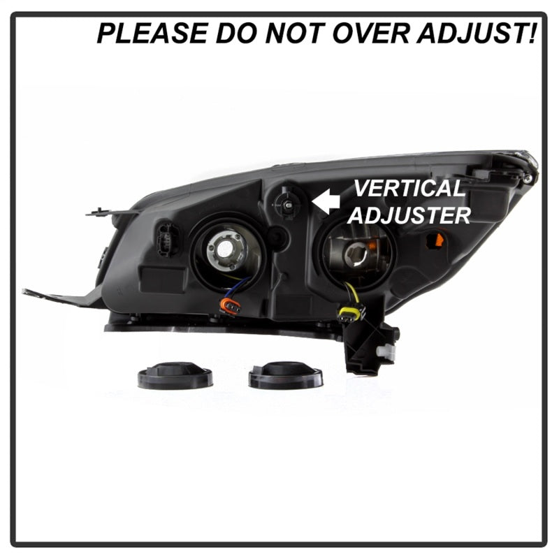 xTune 13-16 Ford Escape OEM Style Headlights -Black (HD-JH-FESCA13-AM-BK) SPYDER