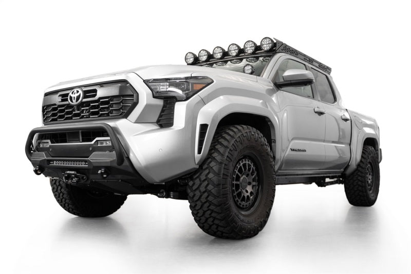 ADD 2024+ Toyota Tacoma Stealth Center Mount Winch Front Bumper w/ Top Hoop Addictive Desert Designs