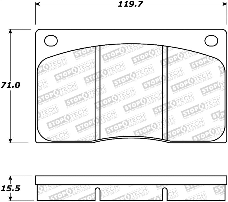 StopTech Premium Ceramic Brake Pads - 308.01350