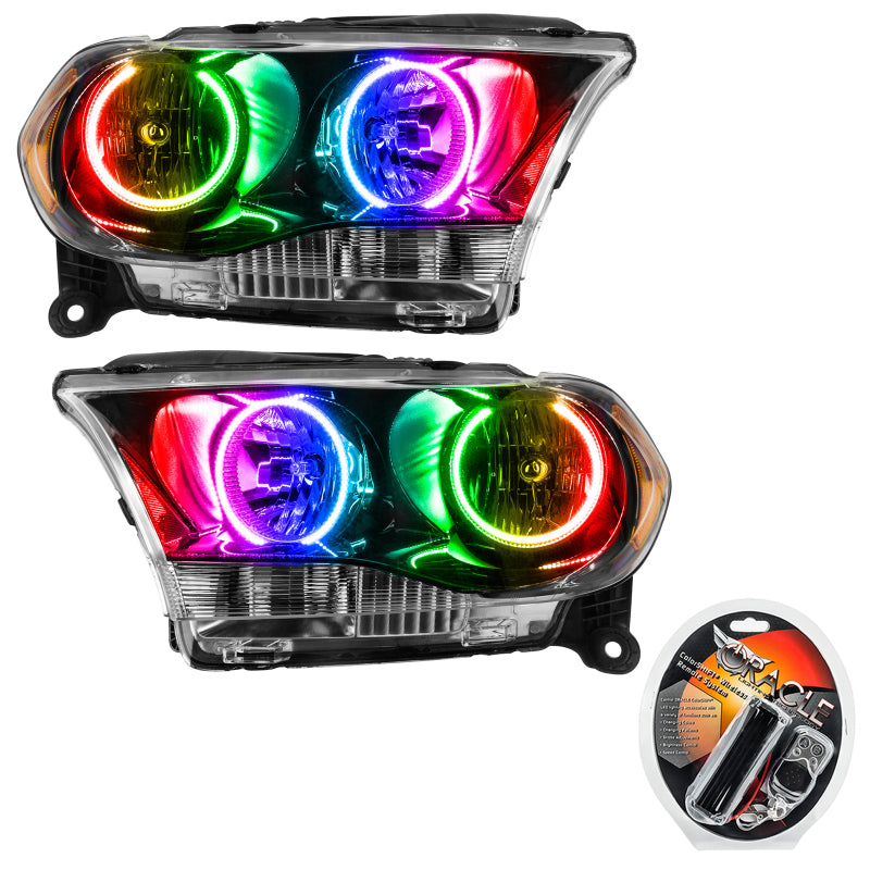 Oracle 11-13 Dodge Durango SMD HL Halogen - Black - ColorSHIFT SEE WARRANTY