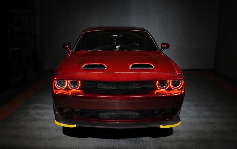 Oracle 15-21 Dodge Challenger LED Waterproof Halo Kit - Red ORACLE Lighting