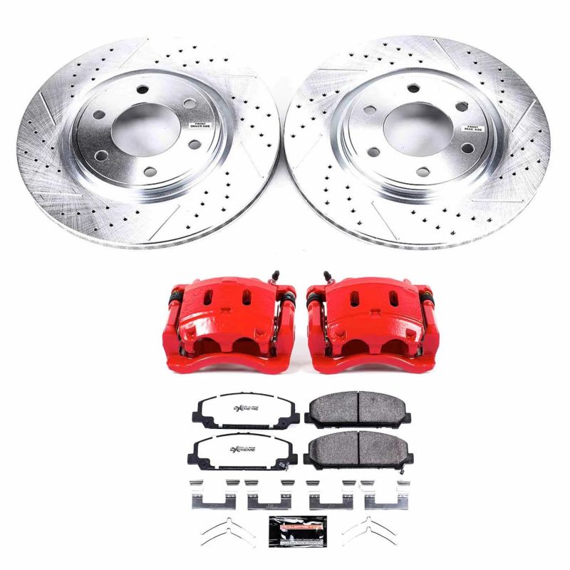Power Stop 12-15 Nissan Armada Front Z36 Truck & Tow Brake Kit w/Calipers PowerStop