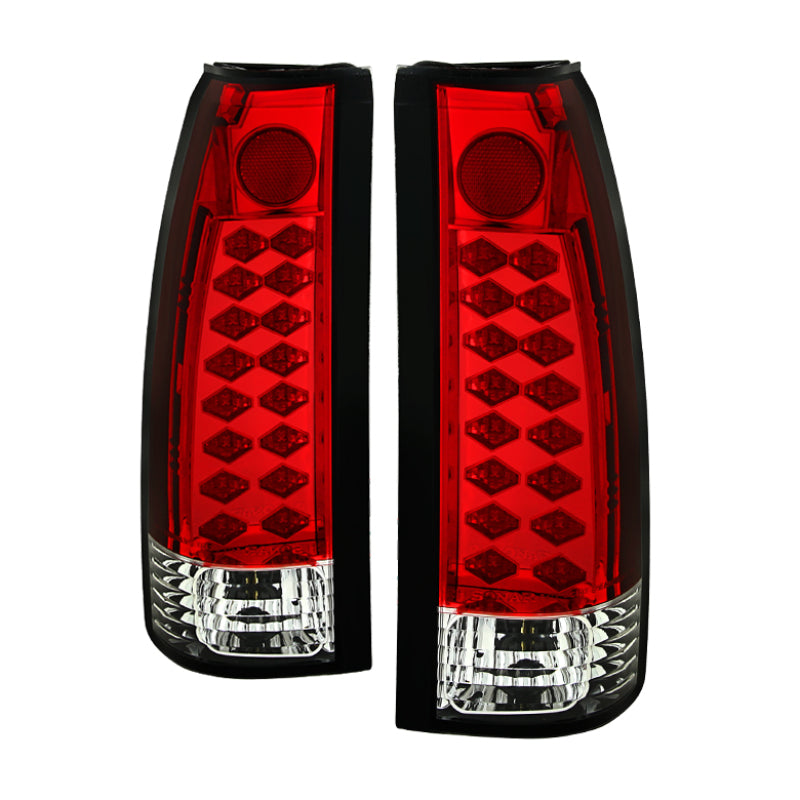 Spyder Chevy C/K Series 1500 88-98/Blazer 92-94 LED Tail Lights Red Clear ALT-YD-CCK88-LED-RC SPYDER