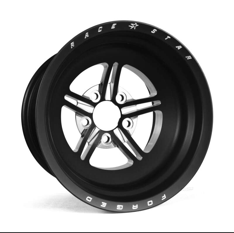 Race Star 63 Pro Forged 15x14 NBL Sportsman 5x4.50 BC / 4.00 BS Wheel - Black Anodized/Machined 63-514454001B