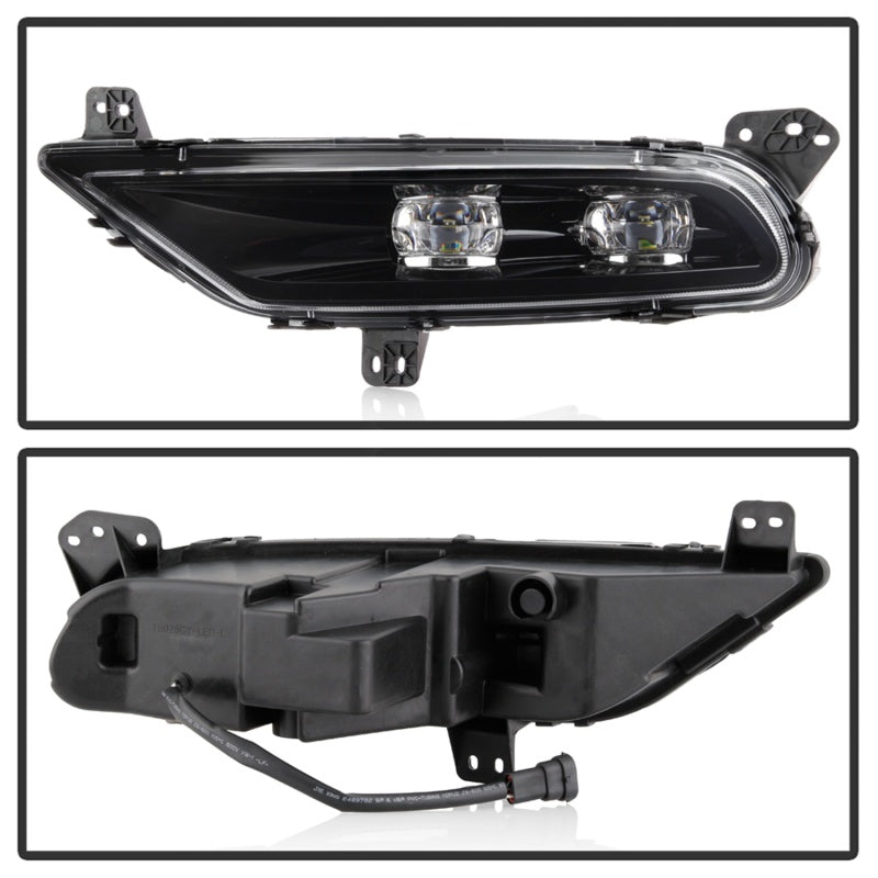 Spyder 15-19 Chrysler 300 OEM LED Fog Lights W/Switch- Clear FL-C30015-LED-C SPYDER