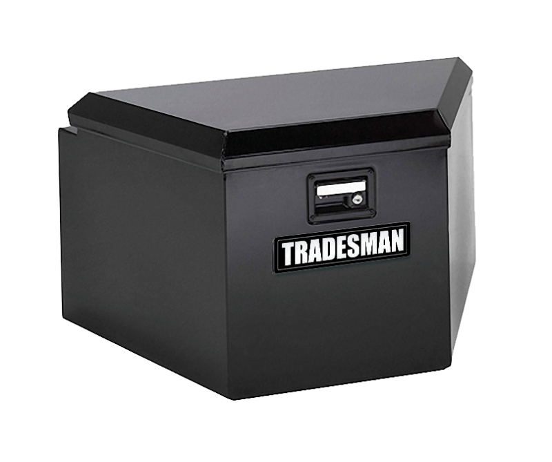 Tradesman Steel Trailer Tongue Storage Box (21in.) - Black Tradesman