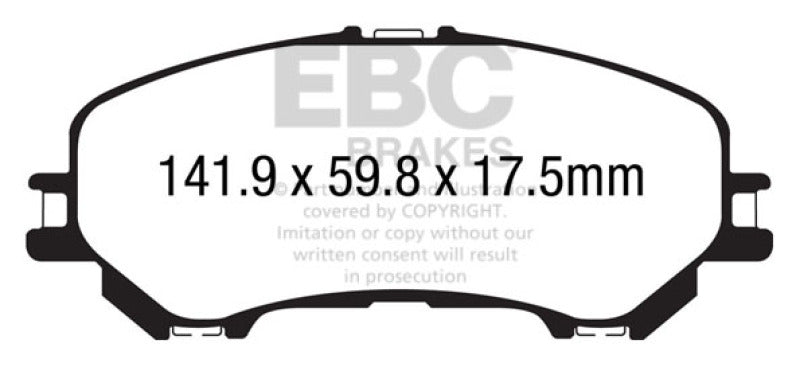 EBC YellowStuff Front Brake Pads - DP43032R EBC