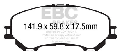 EBC YellowStuff Front Brake Pads - DP43032R EBC