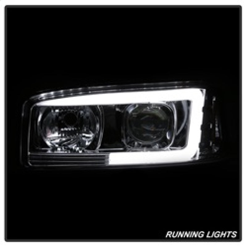 Spyder GMC Sierra 1500/2500/3500 99-06 V2 Projector Headlights - DRL - Chrome PRO-YD-CDE00V2-LB-C SPYDER