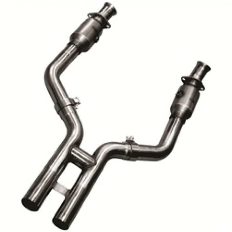 Kooks 05-10 Ford Mustang GT Shelby GT Bullitt 1-3/4 x 3 (3V) Header & Catted H-Pipe Kit Kooks Headers