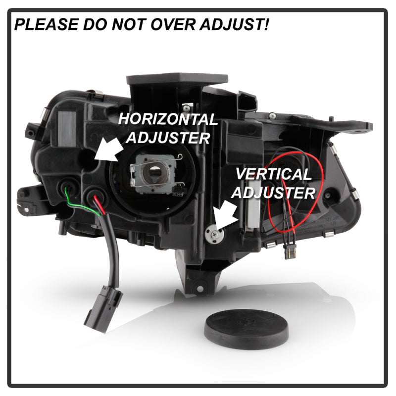 Spyder Chevy Camaro 16-18 (Do Not Fit Halogen) Projector Headlights Black PRO-YD-CCAM16HIDSI-SEQ-BK SPYDER