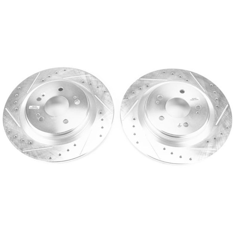 Power Stop 18-19 Honda Odyssey Rear Evolution Drilled & Slotted Rotors - Pair PowerStop