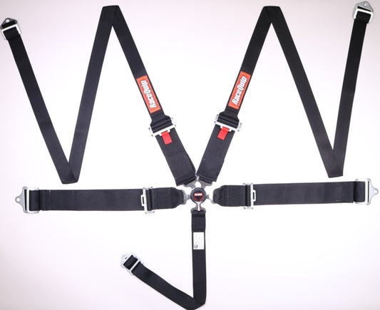 RaceQuip Black SFI CAMLOCK 5pt PD Lap HNR Seat Belt Racequip