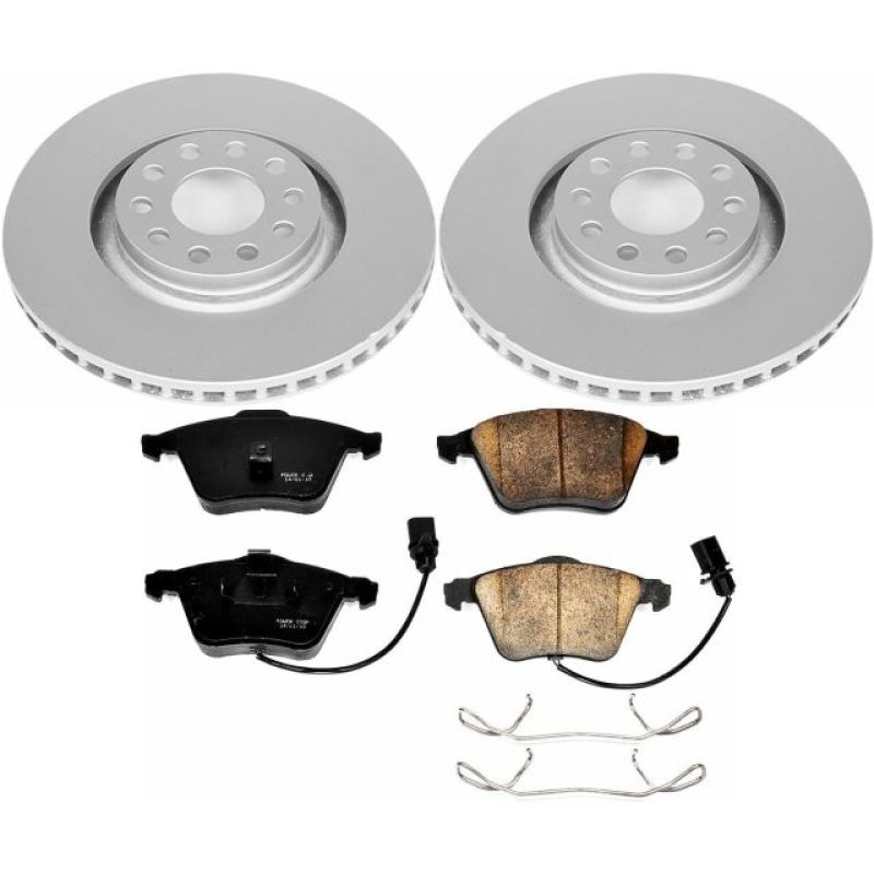 Power Stop 02-04 Audi A6 Quattro Front Z23 Evolution Sport Coated Brake Kit PowerStop