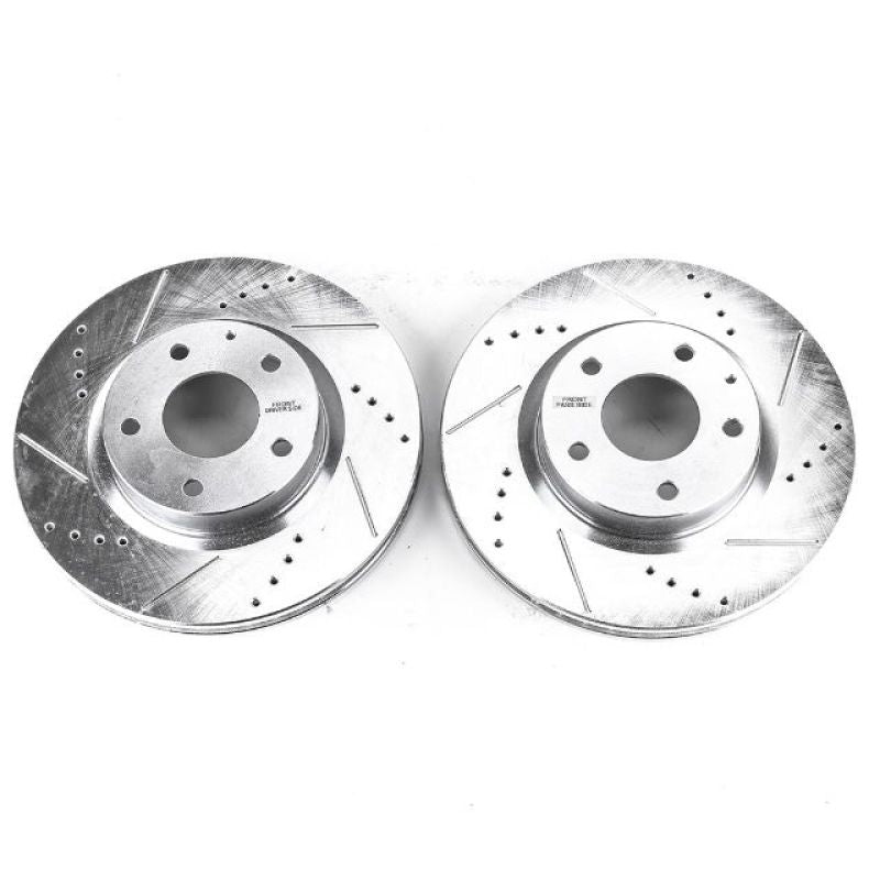 Power Stop 14-18 Mazda 3 Front Evolution Drilled & Slotted Rotors - Pair PowerStop
