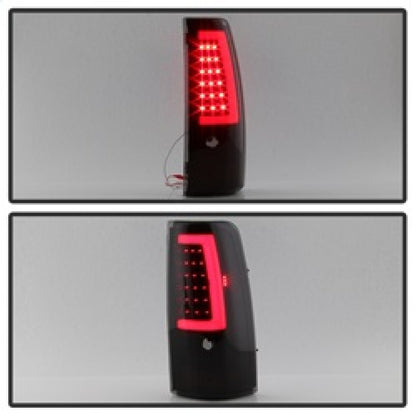 xTune Chevy Silverado 1500/2500/3500 99-02 Version 3 Tail Lights Black Smoke ALT-ON-CS99V3-LBLED-BSM SPYDER