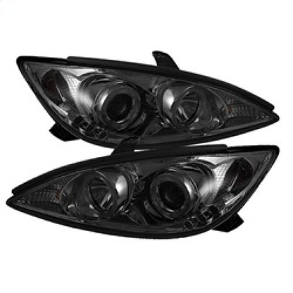 Spyder Toyota Camry 02-06 Projector Headlights LED Halo LED Smoke High H1 Low H1 PRO-YD-TCAM02-HL-SM SPYDER