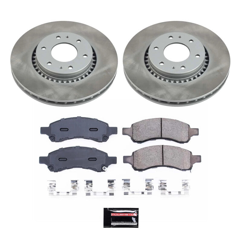 Power Stop 06-09 Saab 9-7x Front Semi-Coated Rotor Kit PowerStop