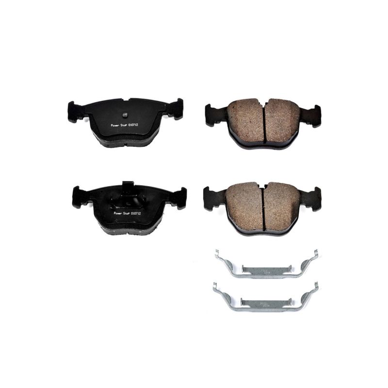 Power Stop 01-03 BMW 530i Front Z17 Evolution Ceramic Brake Pads w/Hardware PowerStop