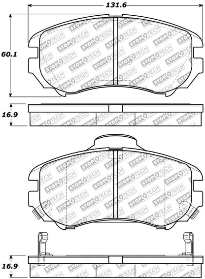 StopTech Street Disc Brake Pads - 305.09240 Stoptech