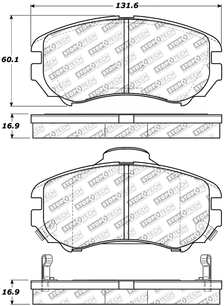 StopTech Street Disc Brake Pads - 305.09240