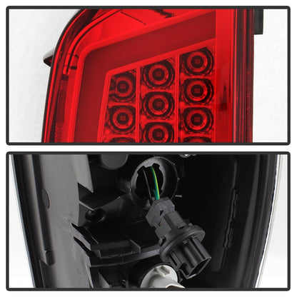 xTune 16-18 Toyota Tacoma Light Bar LED Tail Lights - Chrome (ALT-JH-TTA16-LBLED-C) SPYDER