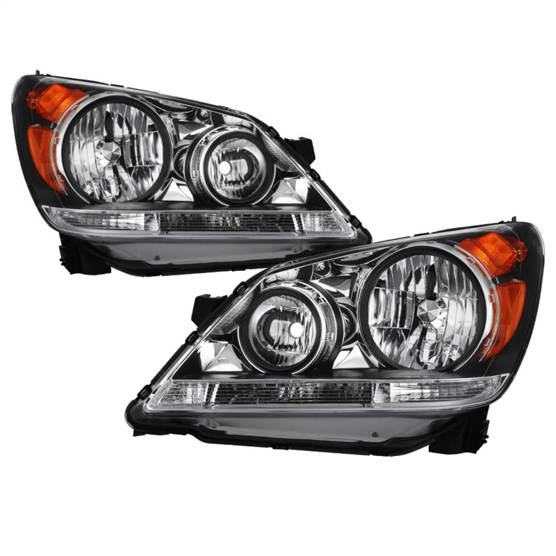 xTune 08-10 Honda Odyssey OEM Style Headlights - Black (HD-JH-HODY08-OE-BK) SPYDER