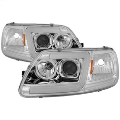Spyder 97-03 Ford F-150 (After 6/1997) V2 Proj Headlights DRL LED - Chrm (PRO-YD-FF15097V2-LB-C) SPYDER