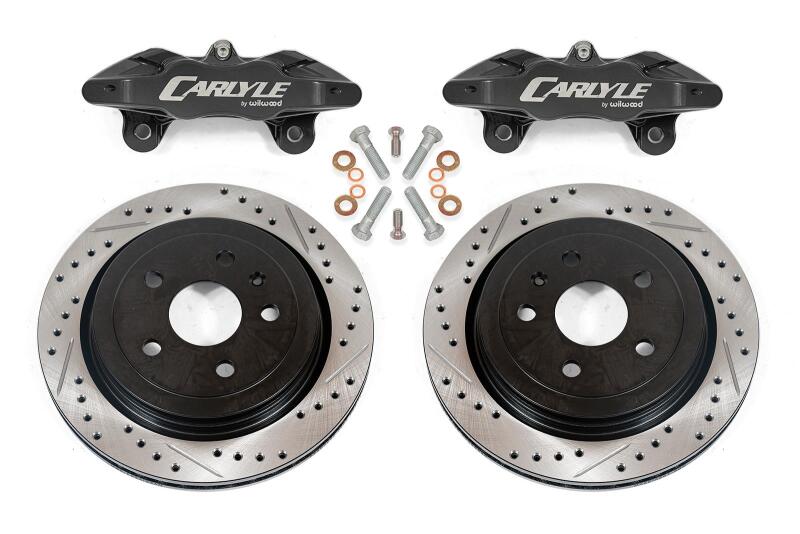 BMR 97-04 Chevrolet Corvette C5 Brake Kit For 15in Conversion Drilled & Slotted Rotors Black Caliper BMR Suspension