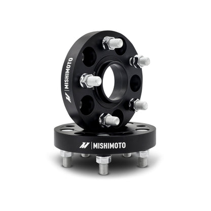 Mishimoto Wheel Spacers - 5x120 - 64.1 CB - M14 x1.5 - 25mm - BK Mishimoto