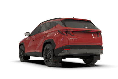 Rally Armor 2025+ Hyundai Tucson (Excl. ICE & XRT) Black UR Mud Flap w/ White Logo