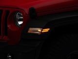 Raxiom 18-23 Jeep Wrangler JL Axial Series LED Fender Flare Marker Lights- Smoked