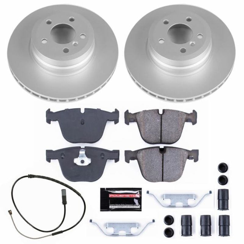 Power Stop 2019 BMW X6 Rear Z17 Evolution Geomet Coated Brake Kit PowerStop