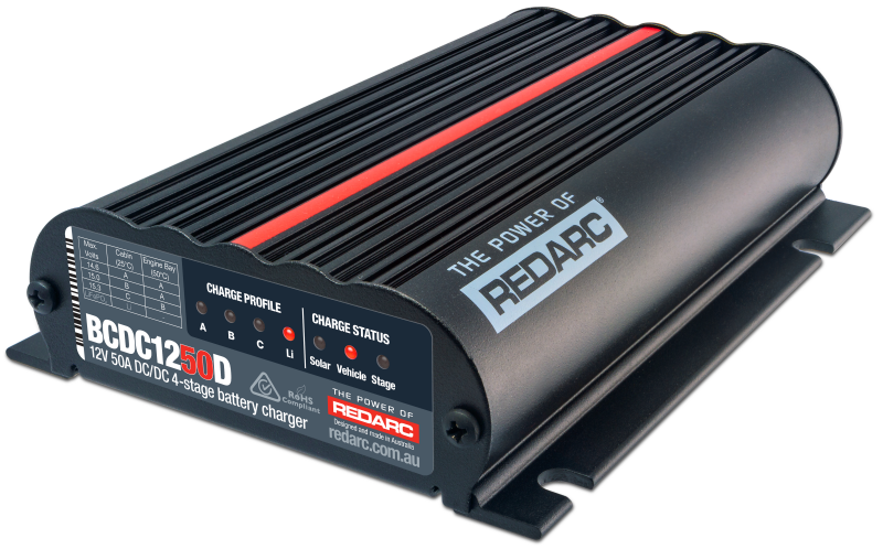 REDARC DC/DC 4-Stage In-Vehicle Battery Charger - 12V 50A REDARC